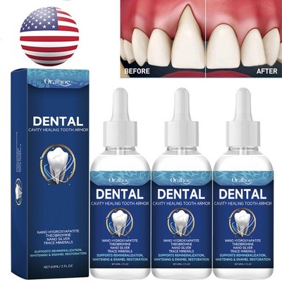 3PCS Dental Cavity Healing Tooth Armor Teeth Care Whitening Enamel Restoration