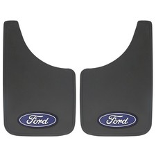 Plasticolor Ford Oval 9  x 15  Easy Fit Universal Automotive Mud Guards, 2pc