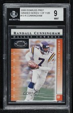 2000 Donruss Preferred QBC Graded Series /1125 Randall Cunningham BGS 9 MINT 4ib