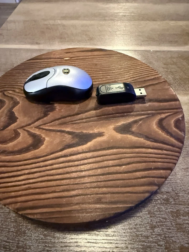 HP Wireless Mini Mouse Mini USB RF Receiver Vintage 2005 EUC!! Tested - Image 4 of 4