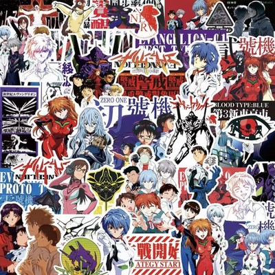 75 Stück Neon Genesis Evangelion Anime Aufkleber Shinji Asuka Rei EVA Handy Laptop