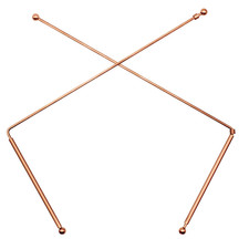 2X 99.9 Copper Dowsing Rod - Divining Rods with Box, Ghost Hunting, Water Divin