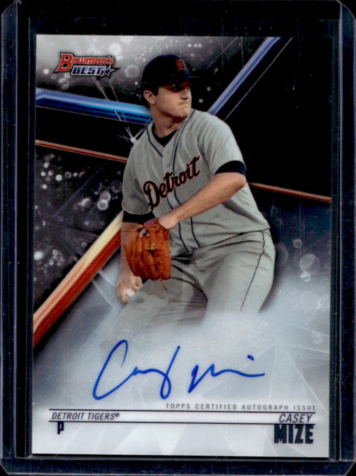 2018 Bowman's Best Casey Mize Auto Autograph #B18-CM Tigers