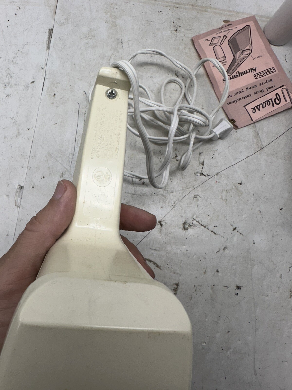 OSROW UPRIGHT STEAMER & STEAM IRON #O6