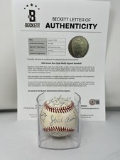 500 Home Run Club Signed Baseball Beckett LOA 22 Autos Griffey Aaron Mays Bonds
