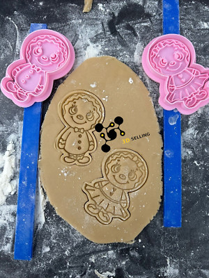 Coppia Gingerbread 2 pezzi Natale Formine Biscotti Cookie Cutter 8cm
