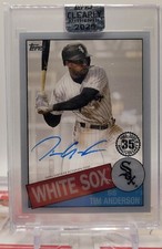 2020 TOPPS Clearly Authentic TIM ANDERSON 1985 35th Anniv. AUTO WHITE SOX