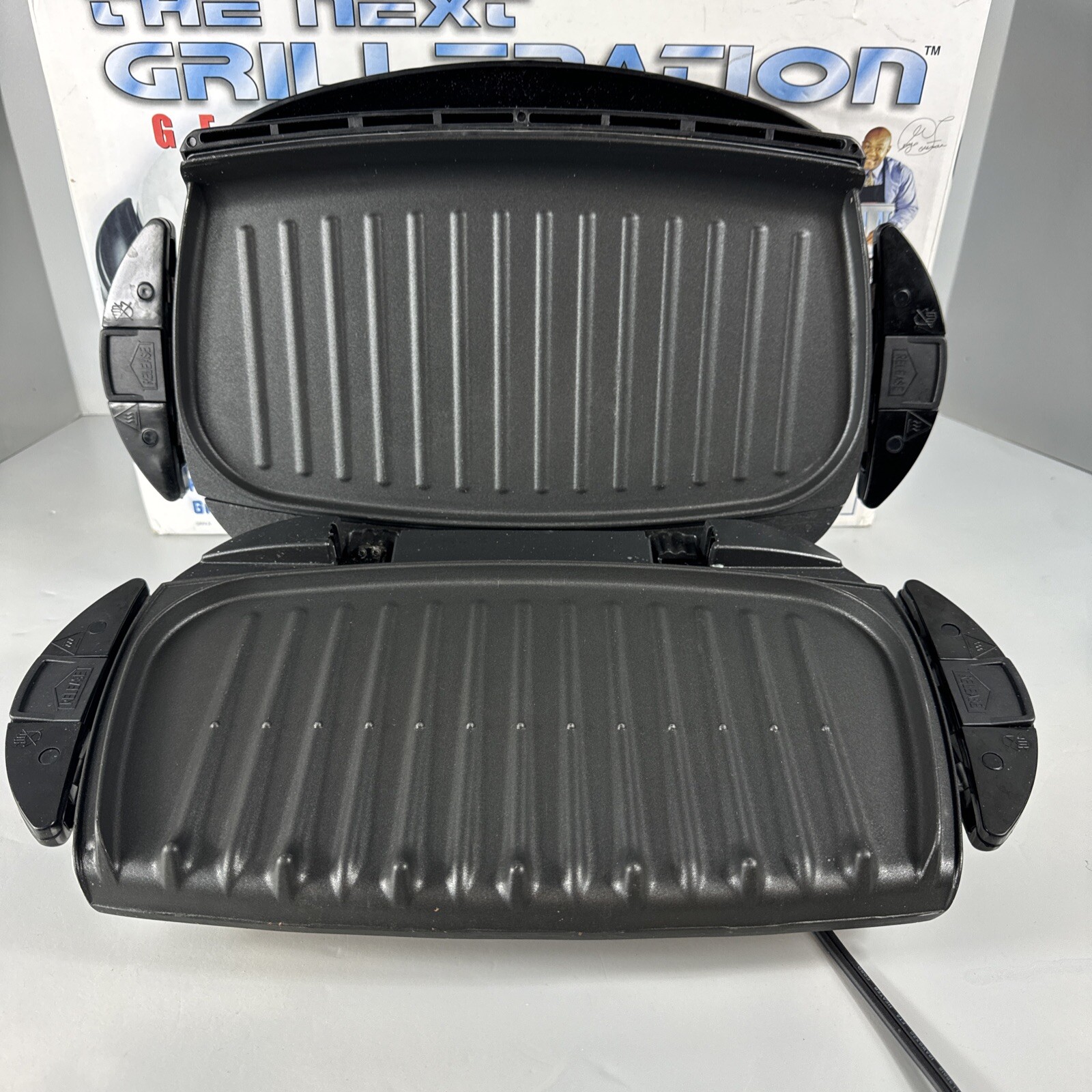Foreman Grill The Next Grilleration Removable Plates eBay