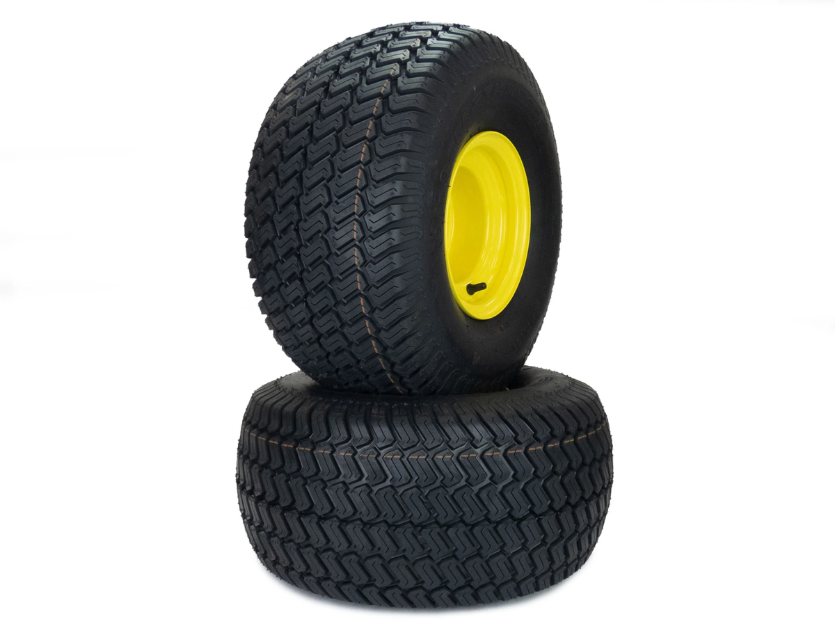 2) Turf Tire Assemblies 20x10.00-8 Fits John Deere Quik-Trak