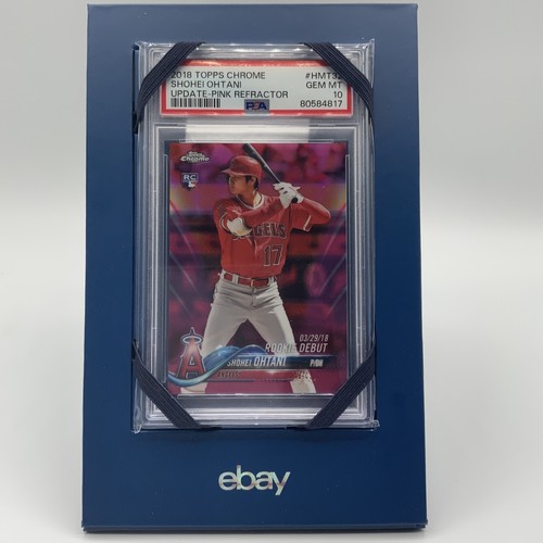 2018 Topps Chrome Update #HMT32 Shohei Ohtani Pink Refractor PSA 10 Rookie RC