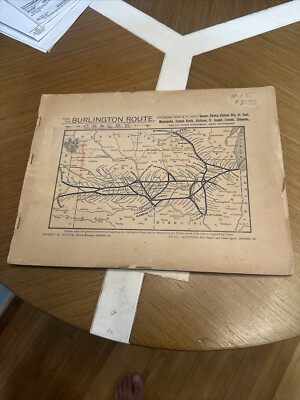 Burlington Route CB QRR Railroad ca 1910 Buch Fotos selten Denver Rio Grand