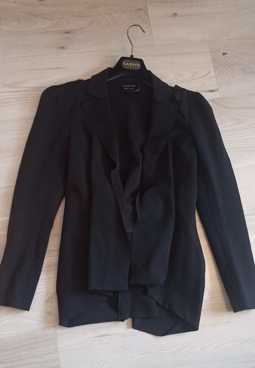 LANVIN River 2010 Women's Wool Black Blazer | eBay