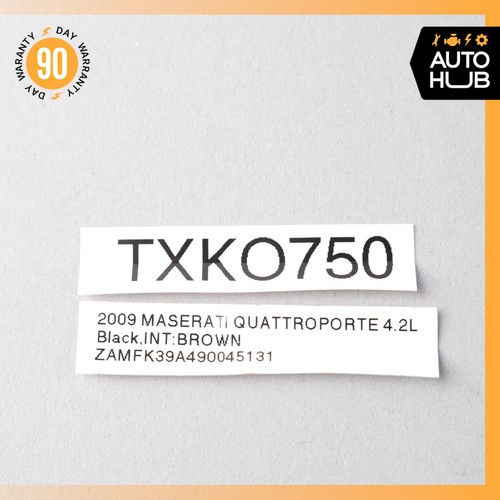 08-19 Maserati Quattroporte GranTurismo Engine Motor Wiring Wire Harness OEM 47k - Picture 16 of 16
