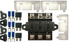  3 40 Amp Stack-able In-line Fuse Panel Distribution Block ATO/ATC  ATM/MIN