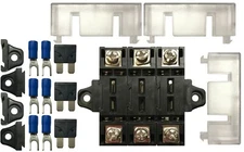 (3) 40 Amp Stack-able In-line Fuse Panel Distribution Block ATO/ATC & ATM/MIN
