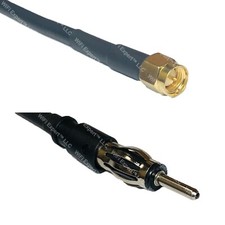 LMR240UF SMA MALE to AM/FM MALE Coax RF Cable USA-Ship Lot