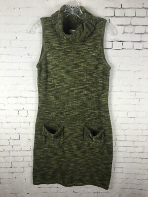 calvin klein green sweater dress Calvin Klein Knit Dress Medium Women's Green Sleeveless (AAE)