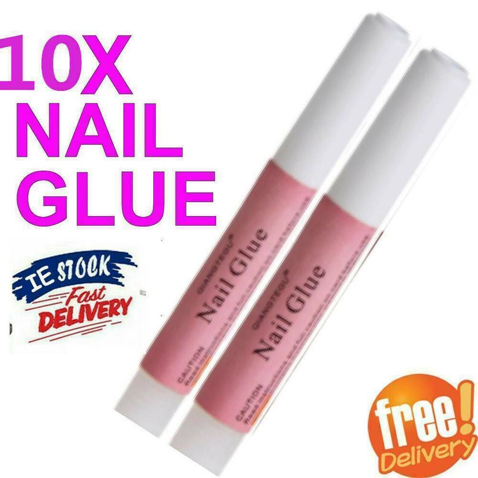 10PCS Nail Tip Glue Super Bond For Acrylic Nails Strong Adhesive