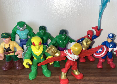 Playskool lot of Marvel Super Hero Adventures figures Spider-Man