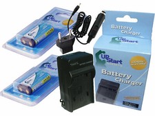 2x Battery Charger Car Plug EU Adapter for NIKON 3200, 990, 800, 600