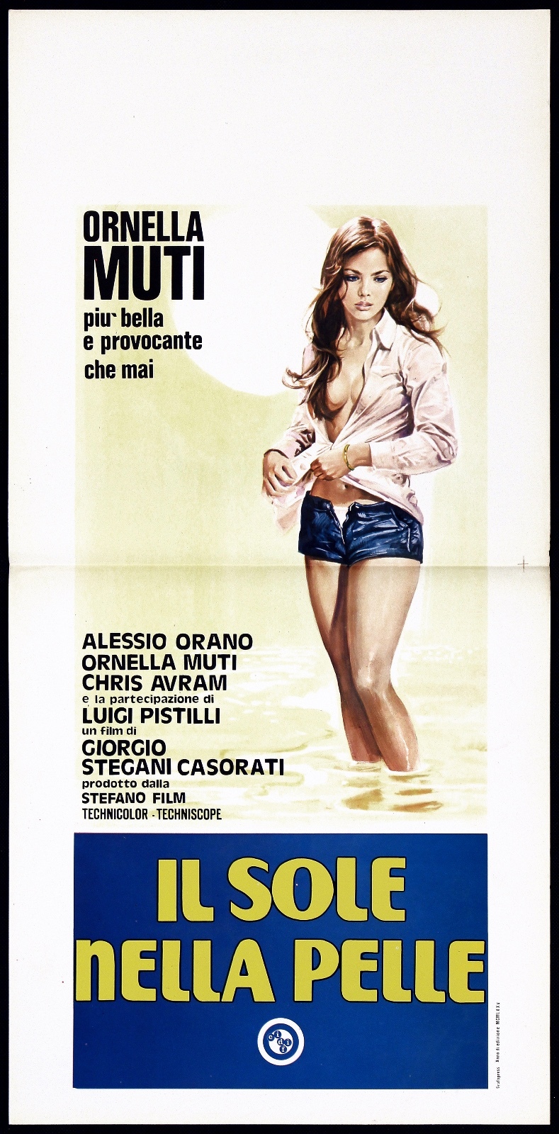 Locandina originale film Il sole nella pelle (2° tipo) (1971) - Regia di Giorgio Stegani