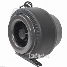 10" Inline 760CFM Hydroponics Duct Tube Exhaust Fan Blower 110V W/Leather Sleeve
