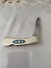 Very Rare Western Pocket Knife 512 W/ Turquoise W/o Sheath New