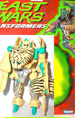 Transformers Beast Wars 1996 TIGERTRON complete FULL CARD tiger tigatron 1997