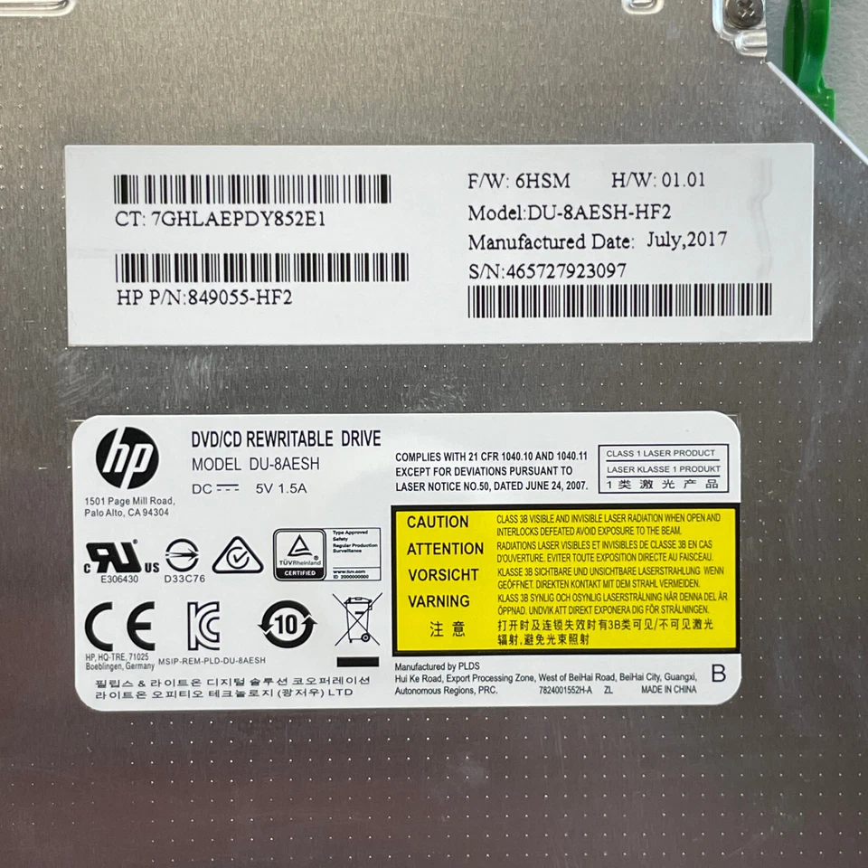 Philips Lite-on DA-8AESH CD DVD±RW Dual Layer Sata Optical Drive HP 849055-HF2 - Image 2 of 4