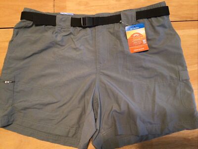 NWT Columbia Walnut River Cargo Shorts Womens XLarge Belted Green