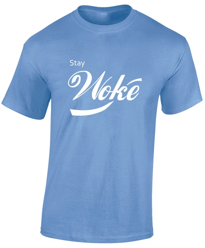 Stay Woke Funny Joke Design Top Comedy Sarcastic New Unisex T-Shirt - Picture 3 of 11