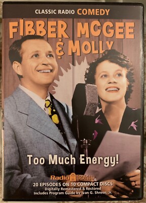 Fibber McGee & Molly Too Much Energy 20 Episodes on 10 CD Box Set