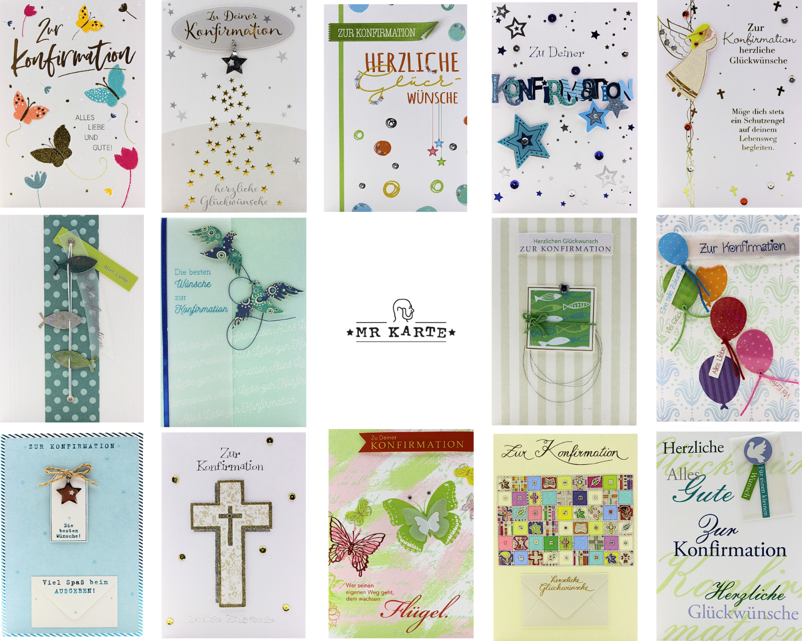 Karte zur Konfirmation Grußkarte Klappkarte Glückwunschkarte Konfirmationskarte