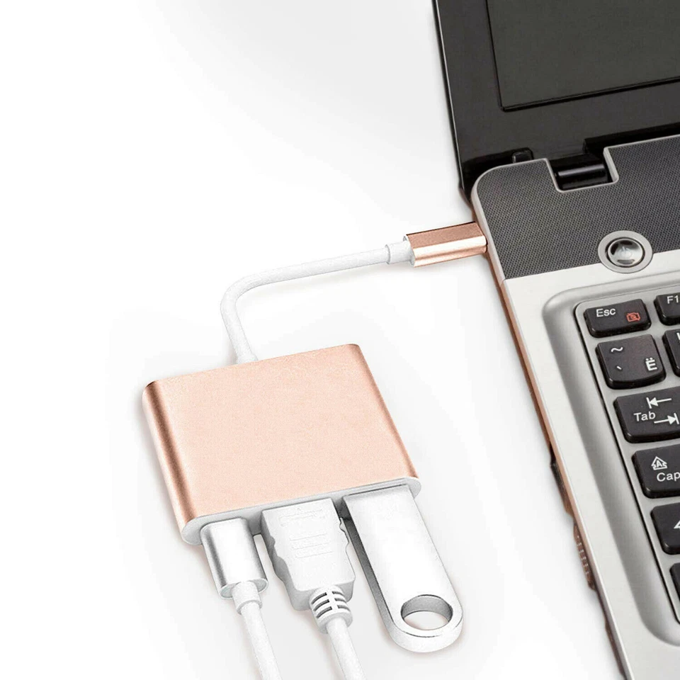 For LG G5/G6/G7/G8 V30/V40/V50/V60 Phone to HDMI Mirror Type-C Cable ConverterFo - Image 3 of 4