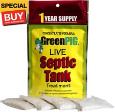 Septic Tank Treatment Packets, Septic Safe Clog Remover, Prevents Expensive Sept