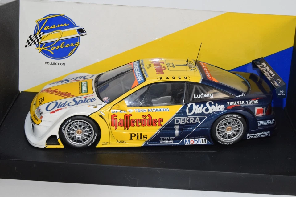 B27 1:18 MINICHAMPS 180 954201 OPEL CALIBRA LUDWIG 1995 DTM TEAM ROSBERG NMIB - Immagine 3 di 4