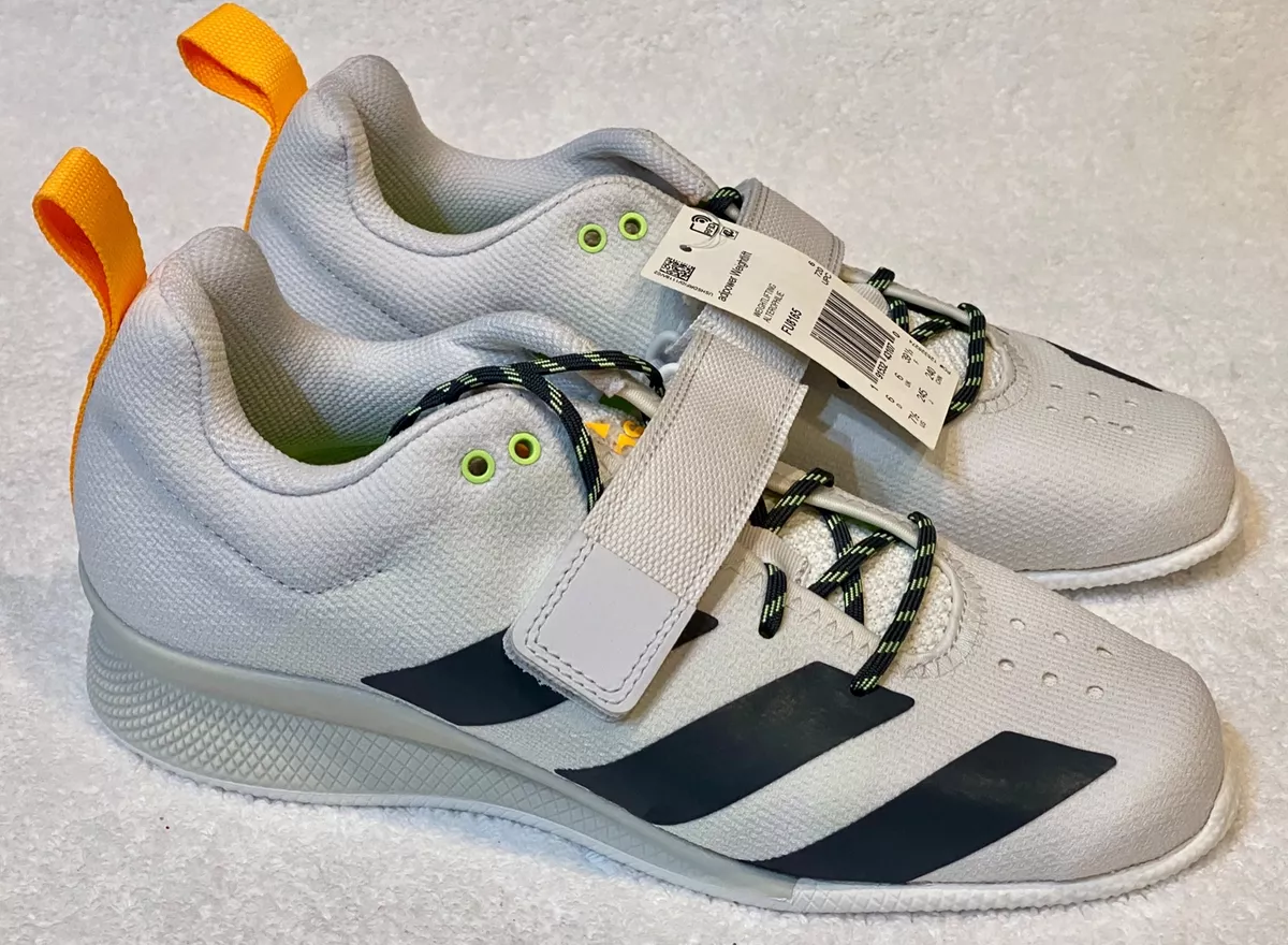 ADIDAS Adipower Weightlifting II Crystal White Grey Six Shoes Womens 7.5 10.5