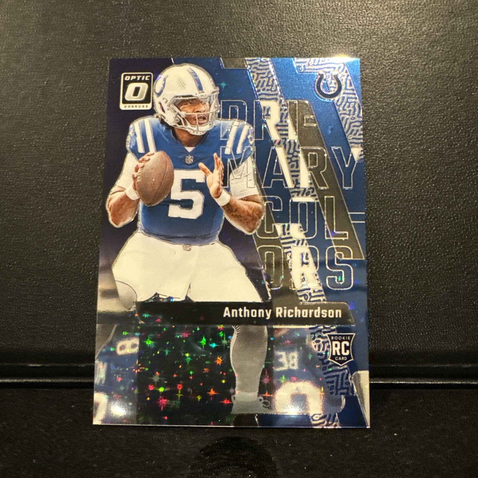 2023 Donruss Optic Anthony Richardson RC Primary Colors Purple Stars FOTL # /25