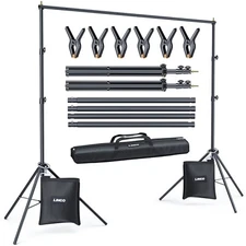 LINCO Backdrop Stand for Parties Kit 10x7 ft Studio Background Support System