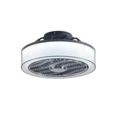 OUKANING 15 in. Integrated LED Indoor Modern Round White Dimmable 3-Speed Ceilin