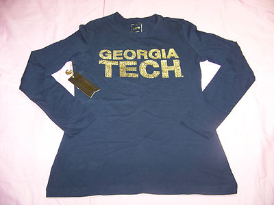 Campus Couture T-shirt Manches Longues Georgia Tech Yellow Jackets - NEUF