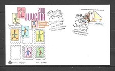 2001 ESPAÑA FDC SPD SOBRES PRIMER DIA DE CIRCULACION JUVENIA EDIFIL 3781