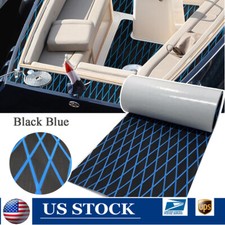 Black Blue Boat Flooring EVA Boat Decking Foam Sheet Sea Deck Mat Pad | Diamond