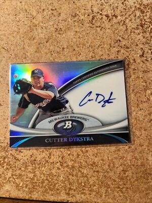 Cutter Dykstra 2011 Bowman Platinum Prospect Autograph AUTO #BPA