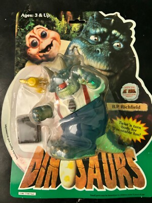RARE-VINTAGE-DISNEY -HASBRO TV Dinosaurs B.P. Richfield sealed  action figure