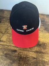 Super Mario Bro Game Over Hat BLACK-RED Mushroom Tag Snapback