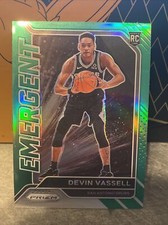 2020-21 Panini NBA Prizm Emergent Devin Vassell Rookie RC #19 Green