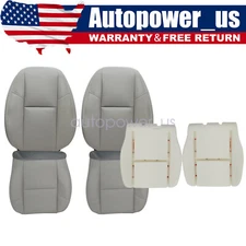 For 2009-2014 Chevy Avalanche Front Perforated Leather Seat Cover /Foam Cushion