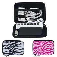 Faux Fur Electronic Accessories Storage Bag Case Pouch For USB Hard Drive Cables