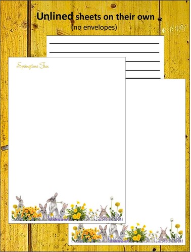 Springtime Fun (or a Happy Easter) - A5 Letter Writing Paper Stationary Sets - Picture 7 of 13